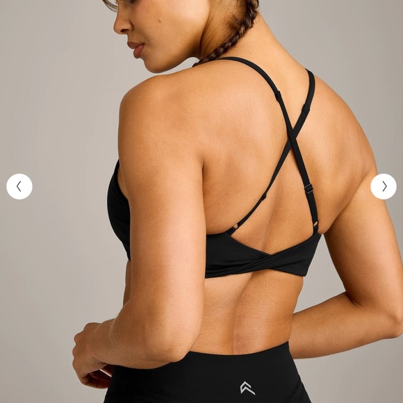 ONER ACTIVE UNIFIEDMOVE MICRO BRALETTE REFLECTIVE LOGO BLACK MEDIUM NWT - Picture 2 of 7